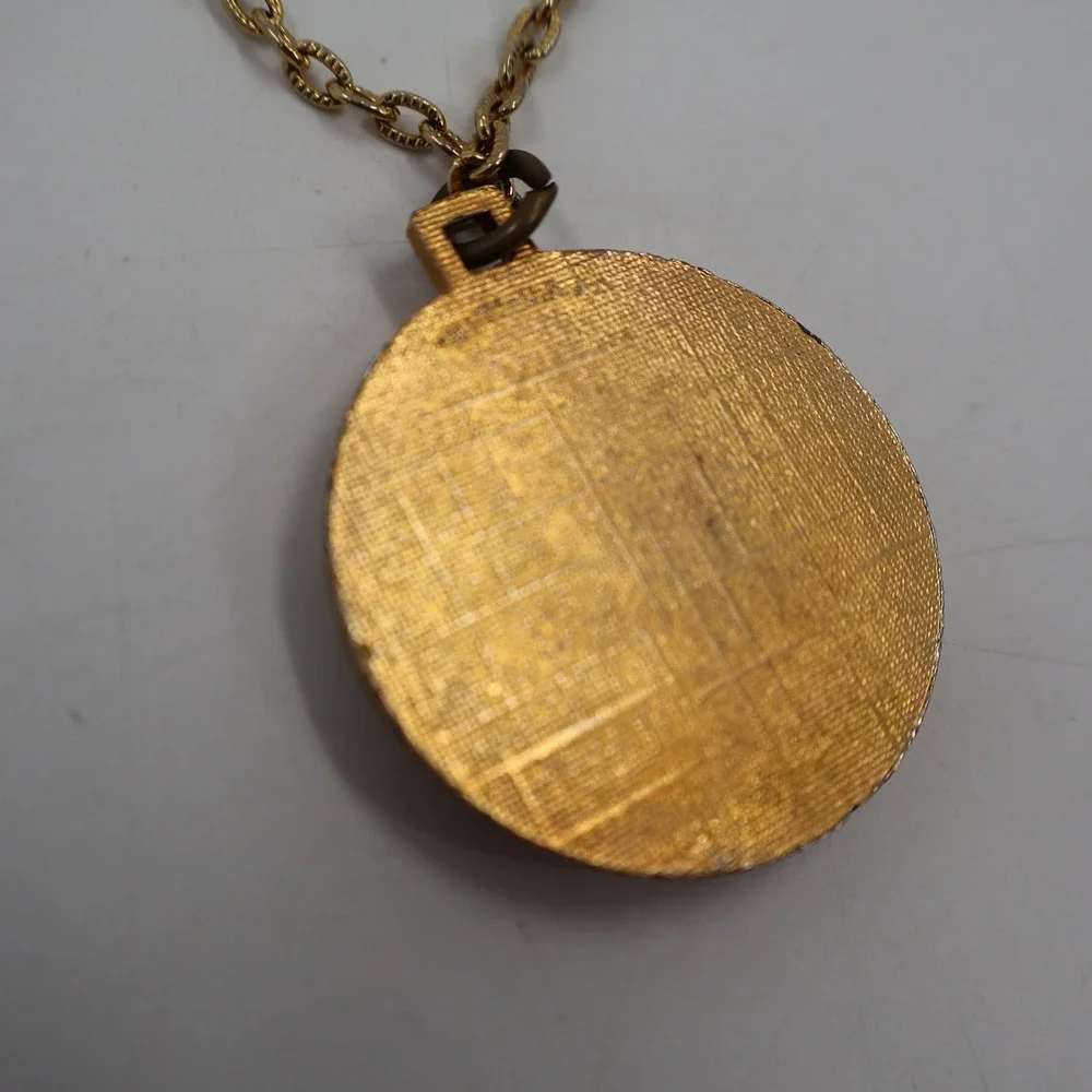 Catholic Daughters of the Americas Necklace Women OS Purple Gold Enamel Vintage